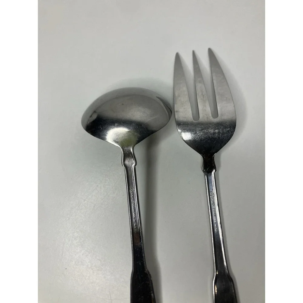 Stanley Roberts Rogers Co. Norcrest-Brentwood Stainless Steel Ladle & Srvg Fork